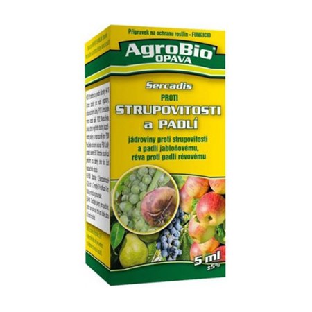 Prípravok proti chrastavitosti a múčnatke AgroBio Sercadis 5 ml