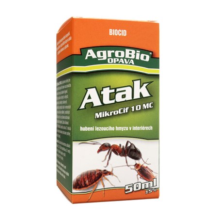 Přípravek proti lezoucímu hmyzu AGROBIO Atak Mikrocif 10 MC 50ml