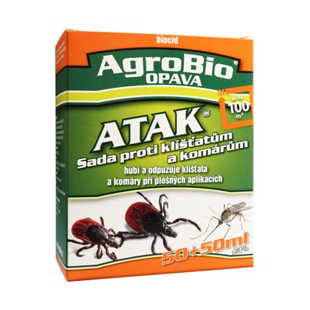 Set against ticks and mosquitoes AgroBio Atak 100 ml
