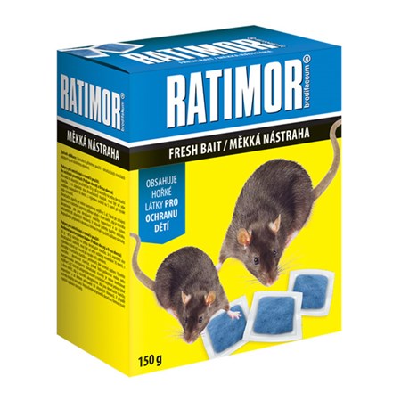 Nástraha proti myším, krysám a potkanům AGROBIO Ratimor 150g
