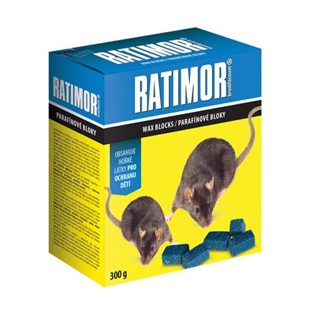 Nástraha proti myšiam, potkanom a potkanom AgroBio Ratimor 300g