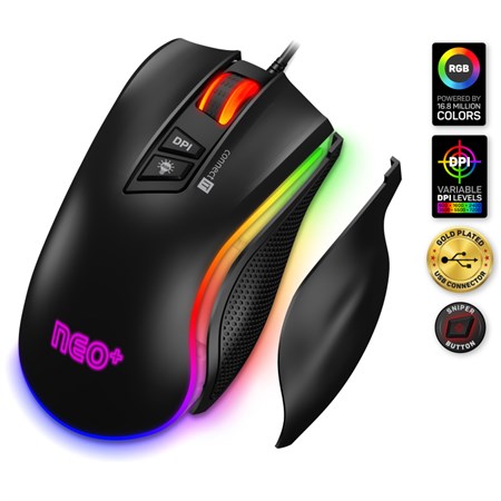 Wired mouse CONNECT IT CMO-3591-BK NEO + gaming