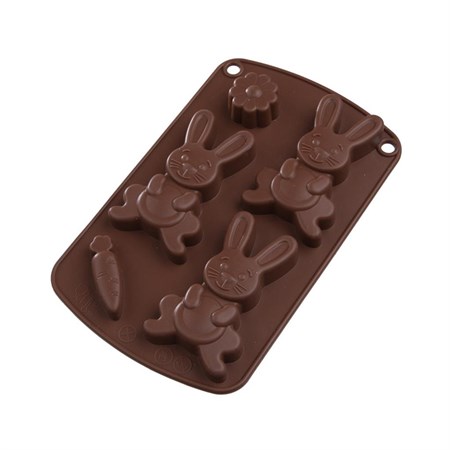 Mold for baking rabbit ORION 21x13,5x1,5cm Brown