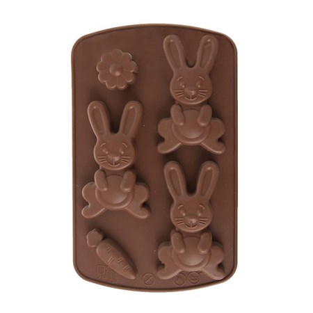 Mold for baking rabbit ORION 21x13,5x1,5cm Brown