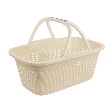 Laundry basket with handle ORION Loop 29l Beige