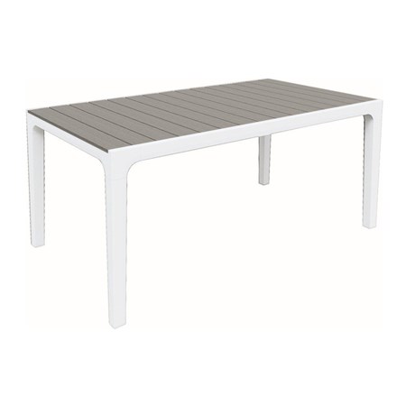 Stôl záhradný KETER Harmony White/Light Grey