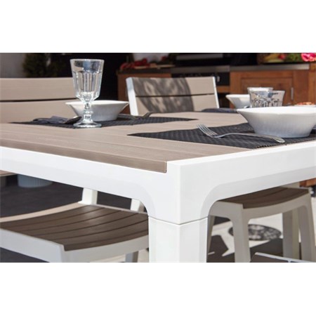 Stôl záhradný KETER Harmony White/Cappuccino