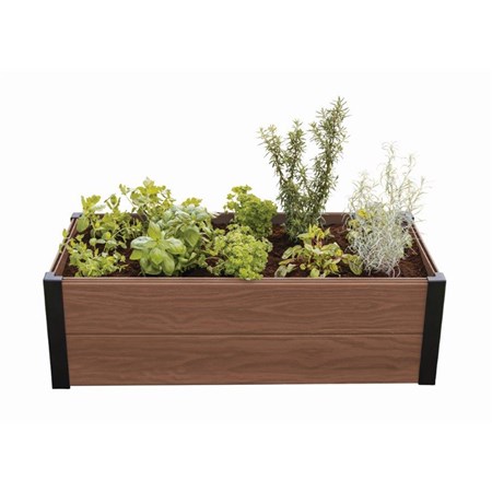 Raised flower bed KETER Maple Trough Brown