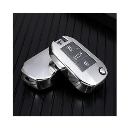 Key case Citroen C3/C4/C5/C6 Silver