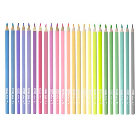 Crayons EASY Pastel triangular 24pcs