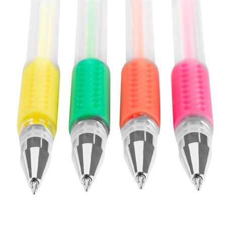 Gel pen EASY Fluo set of 4pcs