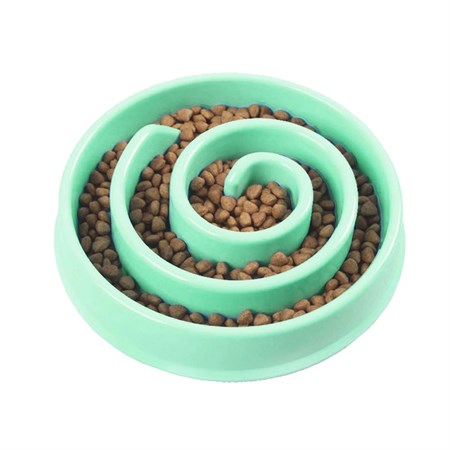 Bowl for dogs 4L GREEN for slow feeding