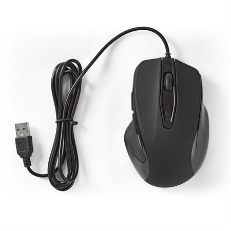 Myš drátová NEDIS MSWD400BK
