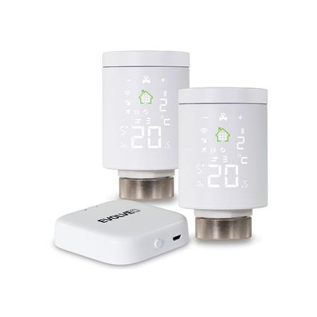 Smart set of 2x thermostatic heads and central unit EVOLVEO Heat M30 Starter Pack