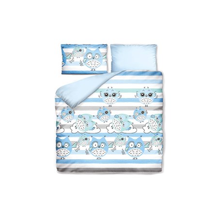 Bed linen DORMEO OWLS blue 140x200cm