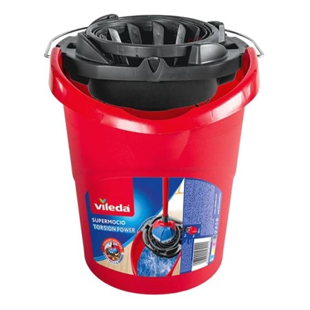 Bucket with squeezing basket VILEDA SuperMocio 148055