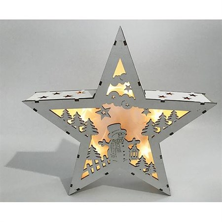 Dekorácia vianočná Woodeco 11253 hviezda