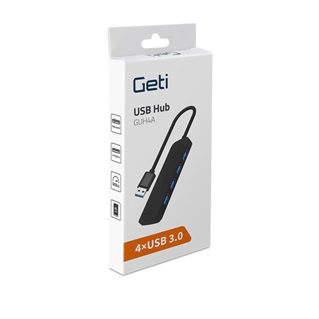 USB rozbočovač GETI GUH4A 4x USB-A 3.0