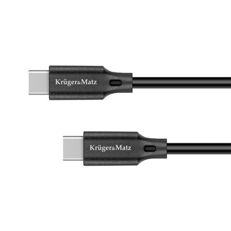 Cable KRUGER & MATZ KM1261 Basic USB-C/USB-C 2,5m Black