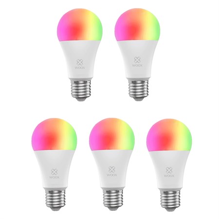 Smart LED bulb E27 10W RGB CCT WOOX R9074/5pack WiFi Tuya set 5pcs