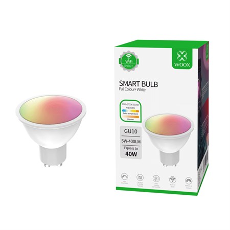 Smart LED žiarovka GU10 5,5W RGB CCT WOOX R9076 WiFi Tuya