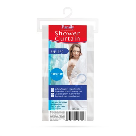 Shower curtain FAMILY 11528C 180x180cm