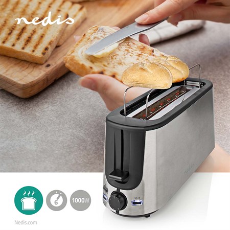 Toaster NEDIS KABT310EAL