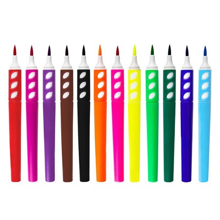Brush markers EASY 12 colors