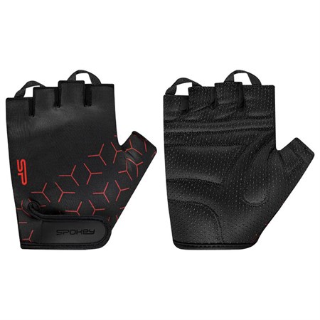 Cycling gloves SPOKEY RIDE men's black-red size M.