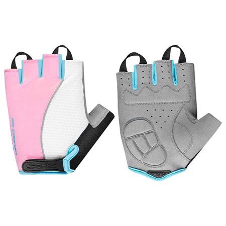Cycling gloves SPOKEY PIACENZA women's pink-white size M