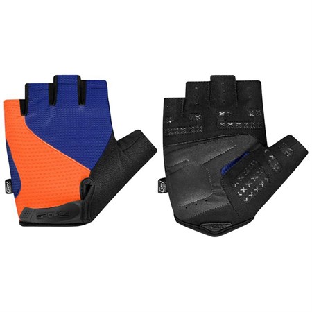 Cycling gloves SPOKEY EXPERT men's blue-orange size M