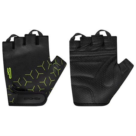 Cycling gloves SPOKEY RIDE men's black-yellow size XL
