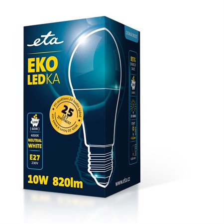 LED bulb E27 10W white ETA ETAA60W10NW