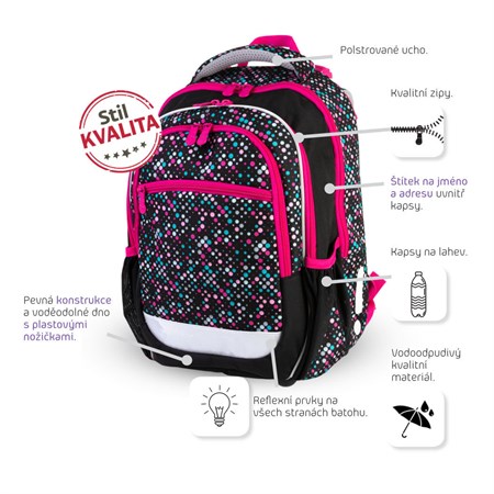 School backpack Dots STIL
