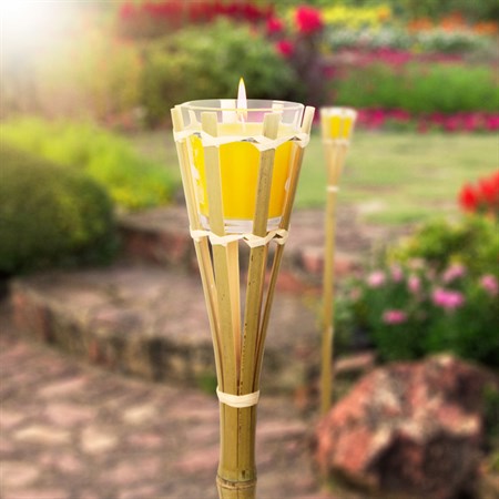 Bamboo torch GARDEN OF EDEN 11690A for candle