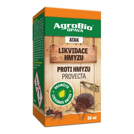 Prípravok proti hmyzu (ploštice, mól, mravec) AgroBio Atak Provecta 50ml