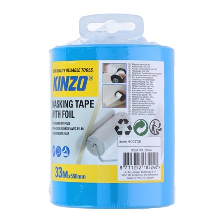 Masking foil roller with tape  KINZO 8524