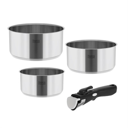 Set of pots TEESA Cook Expert Single Hand TSA0148 3pcs