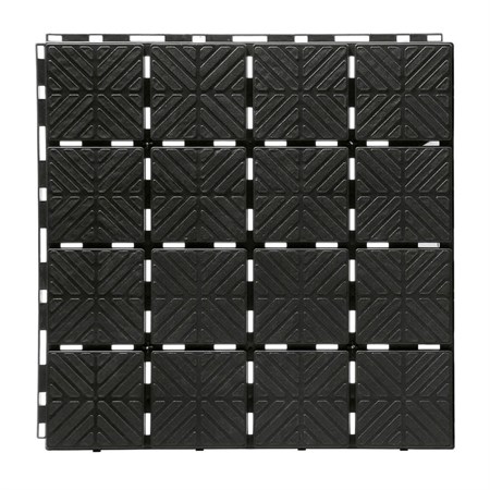 Garden tile EASY SQUARE black 40x40cm - 1,5m2