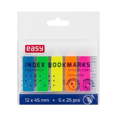 Záložky plastové EASY Stick 5 barev
