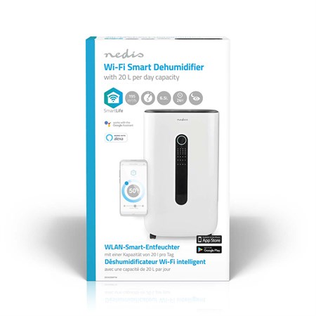 Smart air dehumidifier NEDIS DEHU20WTW WiFi Tuya
