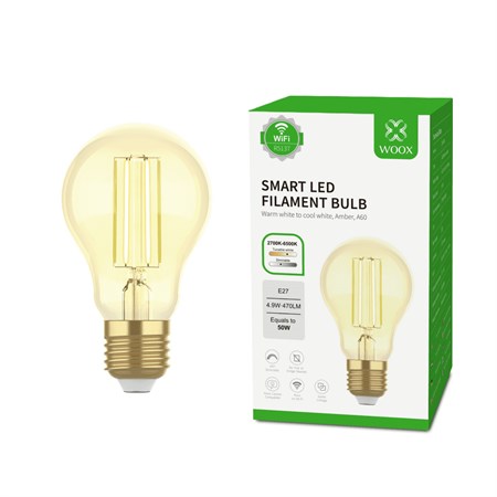 Smart LED bulb E27 4,9W warm white WOOX R5137 WiFi Tuya