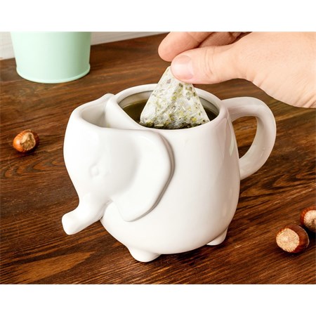 Kanvica na čaj GADGET MASTER Elephant Mug White