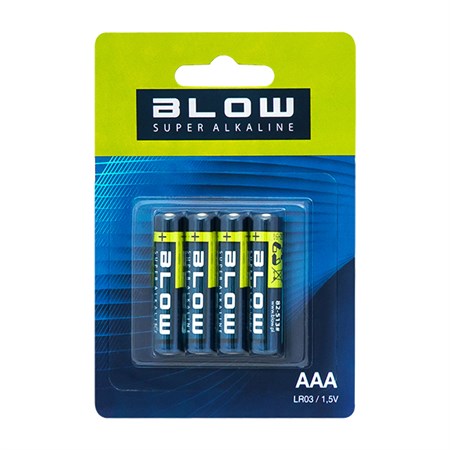 Battery AAA (LR03) alkaline BLOW Super Alkaline 4pcs / blister