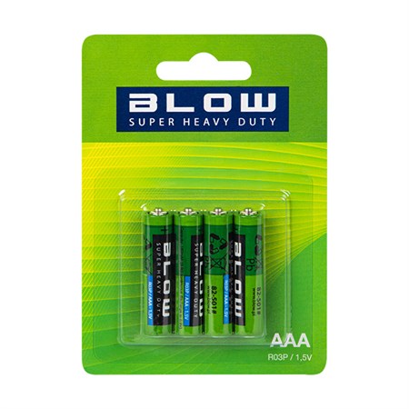 Battery AAA (LR03) Zn-Cl BLOW Super Heavy Duty 4pcs / blister