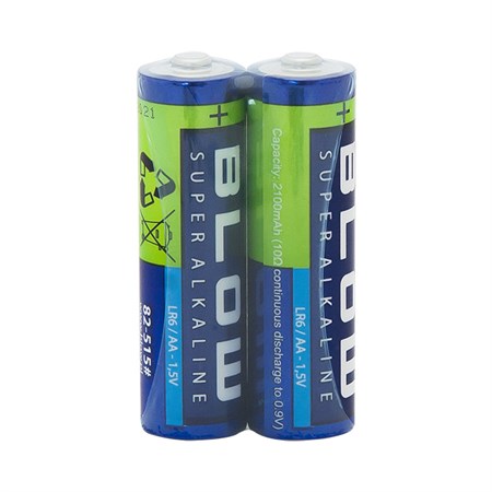 Battery AA (LR6) alkaline BLOW Super Alkaline 2pcs / shrink