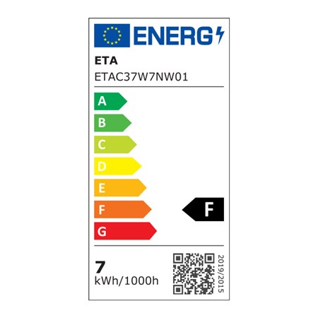 Žárovka LED E14 7W neutrální bílá ETA ETAC37W7NW01