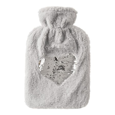 Hot water bottle ORION Glitter Heart 1.6l