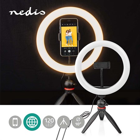 Selfie holder with tripod NEDIS RLSTND100BK
