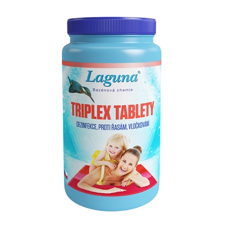 Multifunkčné tablety na chlórovú dezinfekciu bazénovej vody LAGUNA 3v1 Triplex 1kg